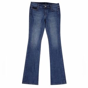 White House | Black Market Women's 8R Dark Wash Boot Cut, Mid Rise Denim Jeans